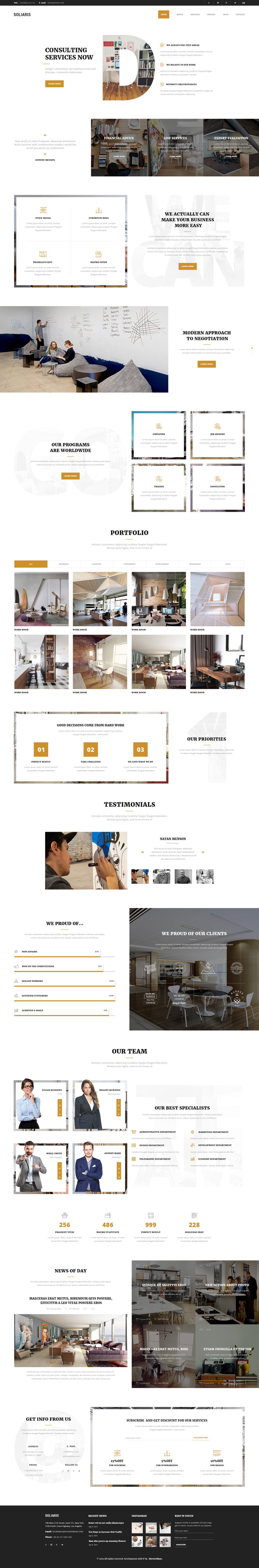 Soliaris - 18 One Page Bootstrap Templates - 4