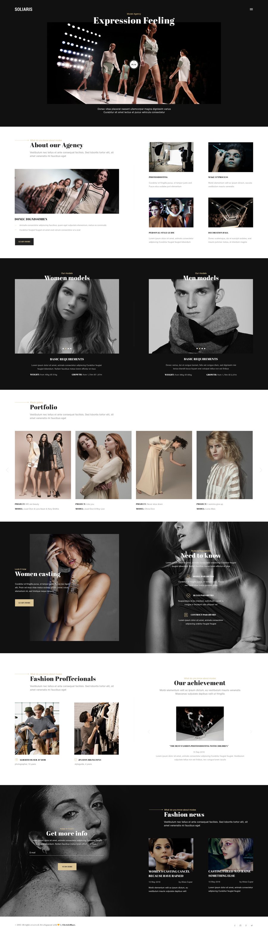 Soliaris - 18 One Page Bootstrap Templates - 1