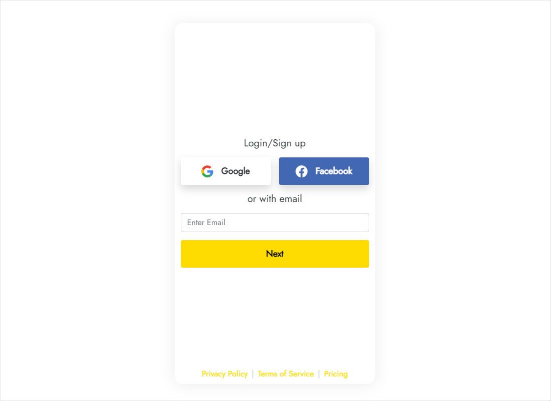 ElectricBlaze authorisation screen