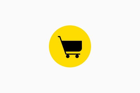 Product list with an order button on a small business website