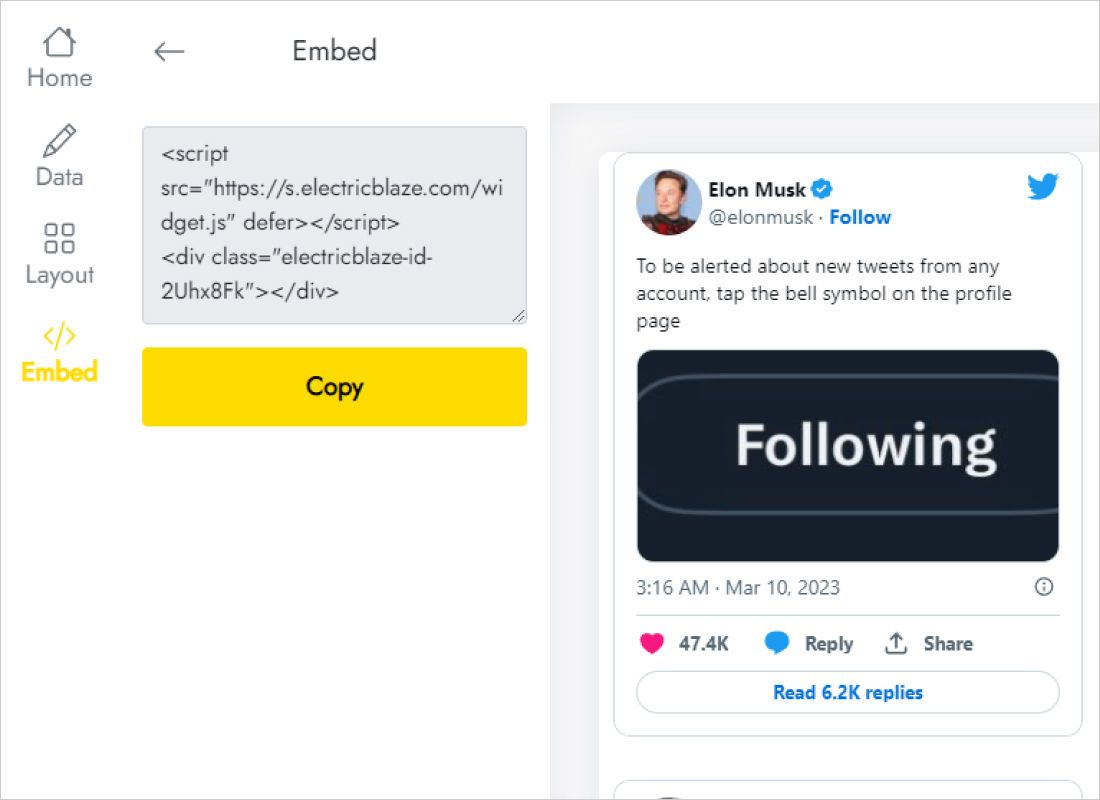 Dialog with the X (Twitter) code