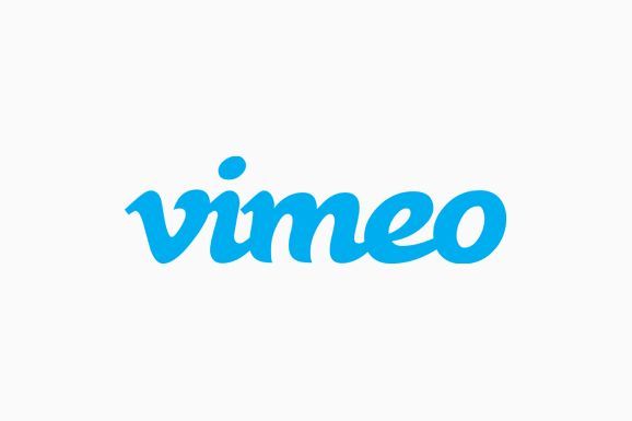 Grid of Vimeo video thumbnails embedded on a portfolio page
