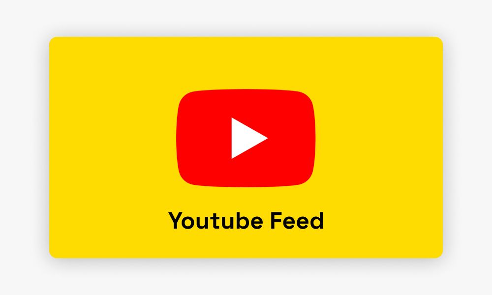 Channel uploads shown as a slider on a Mobirise site